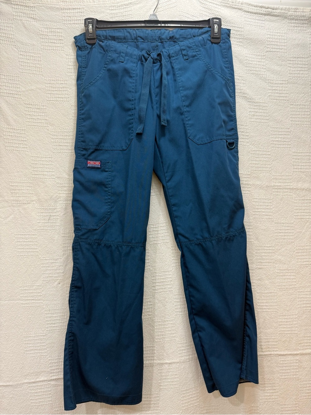 Cherokee Teal Cargo Drawstring Pants